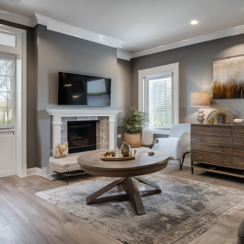 Completed home remodeling project showcasing modern renovation work